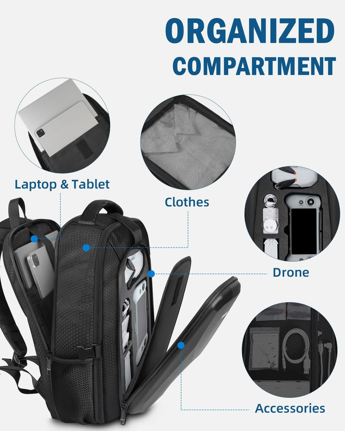 PEKREWS Case for Atom 2 Backpack (RC PTD 1) - One Size Fits All, Black