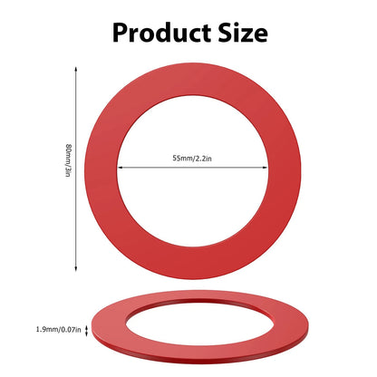 Flush Valve Seal for Mansfield, 3 Pack Upgraded Silicone Material Red 3