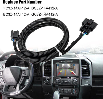 FC3Z-14A412-A Tailgate Backup Camera Wiring Harness 6 Pin Compatible with...