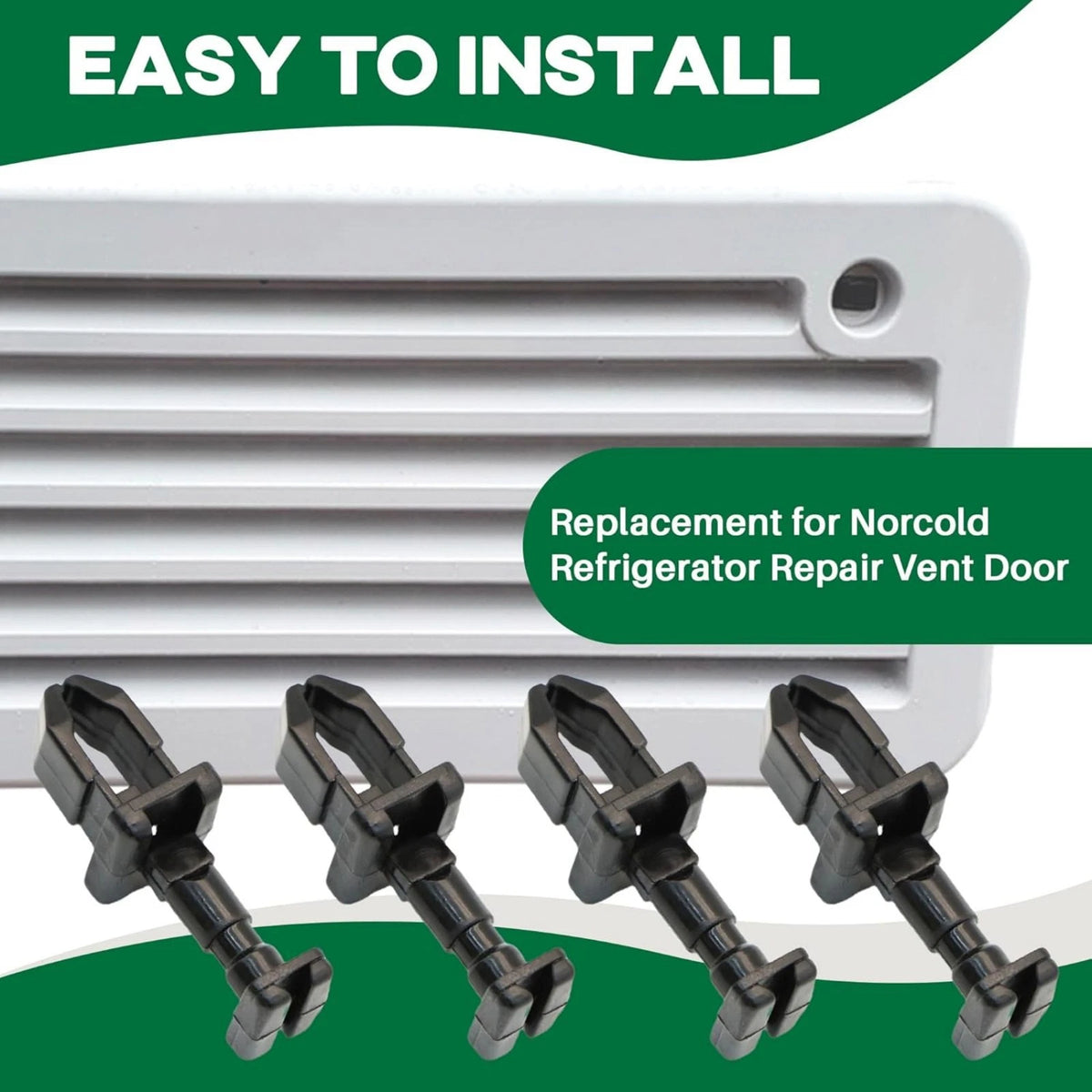 For Norcold RV Fridge Vent Door Clips Replacement 4 Pack 617772 Plastic Latch