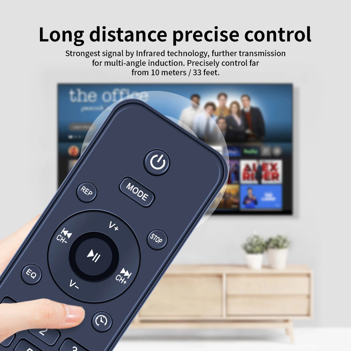 Remote Control For KLIM Boombox B4 CD Player Portable Audio System