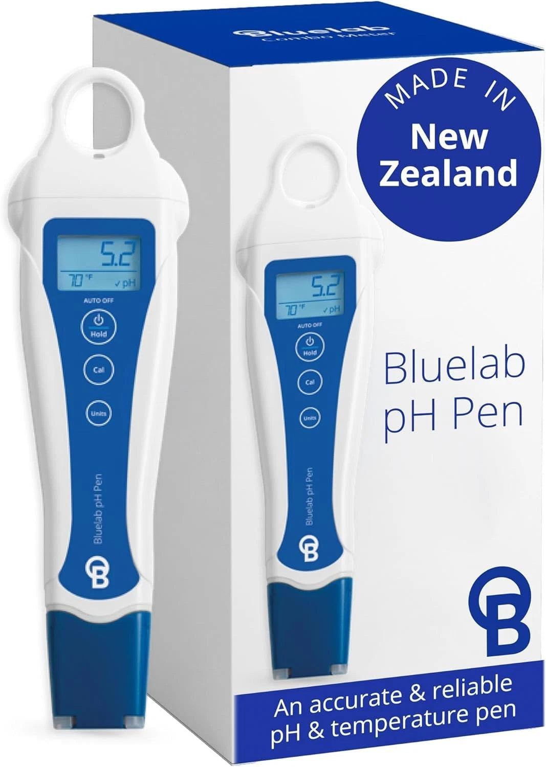 Bluelab pH Pen - ± 0.1 Accurate, Durable Double Junction 1-PACK, Blue