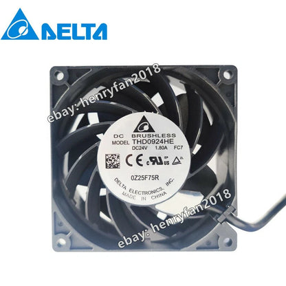 Delta Fan THD0924HE DC 24V 1.8A 92*92*38MM 4-wires 11000RPM Large Air volume Fan