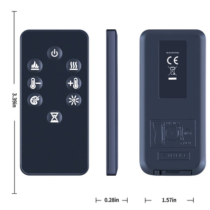 Replacement Remote Control For Dimplex Wall-Mounted Linear Electric Fireplace