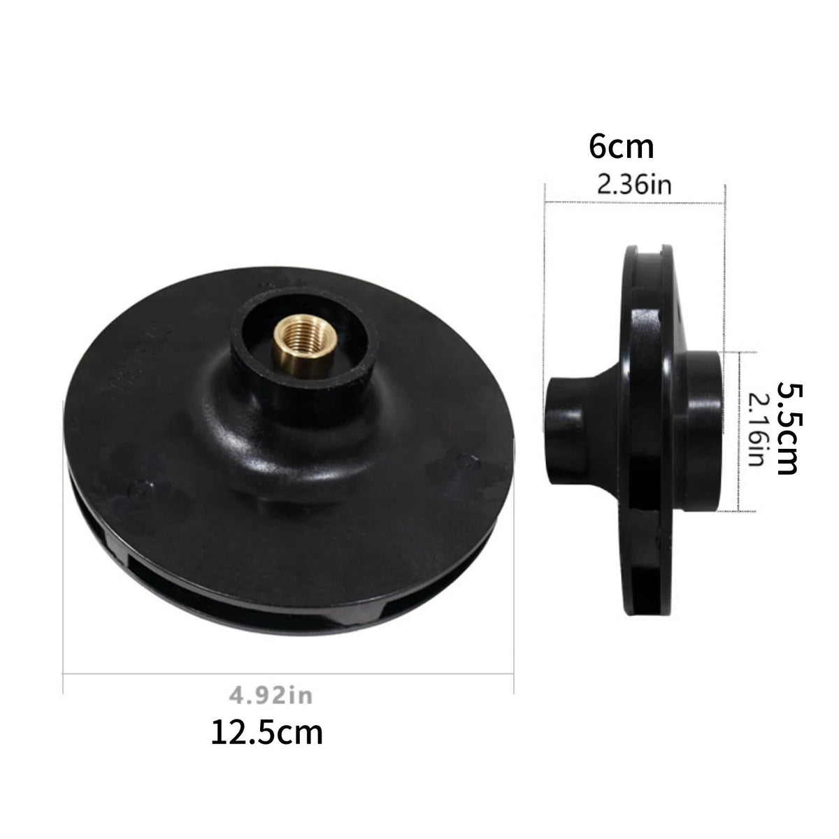 Impeller 073129 1-1/2 HP for WhisperFlo Pool Pump WF-6 WFE-28 WFK-6 WFDS-28