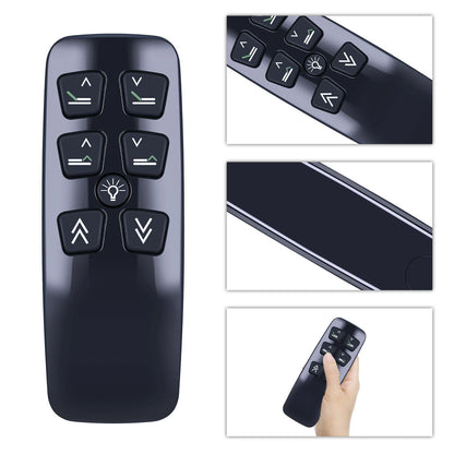 Remote Control For Leggett & Platt Series 100 or T120 Adjustable Bed -Black