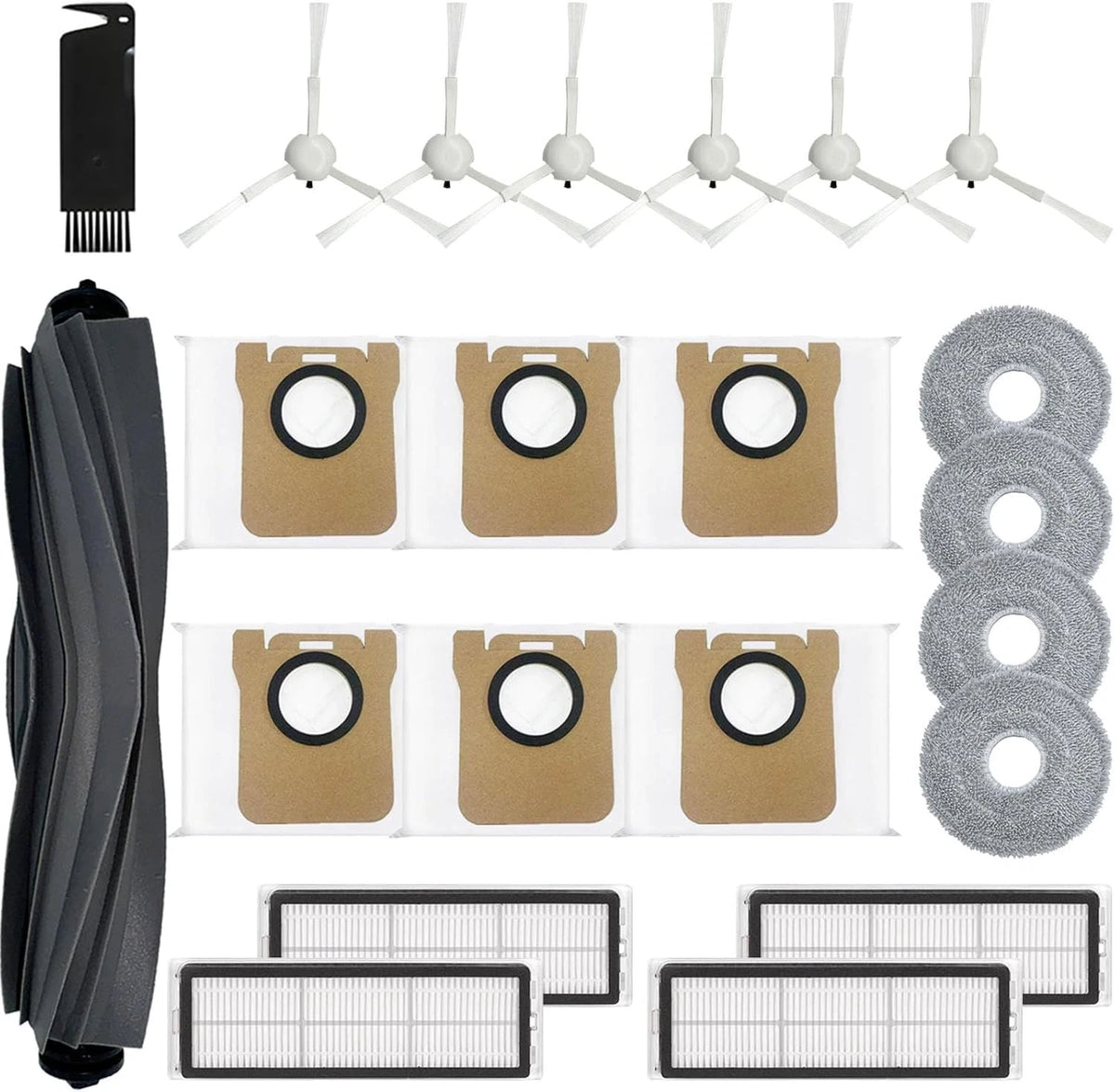 22 Pcs Replacement Parts for Dreame L10s Ultra Robot Vacuum Accessories Gray
