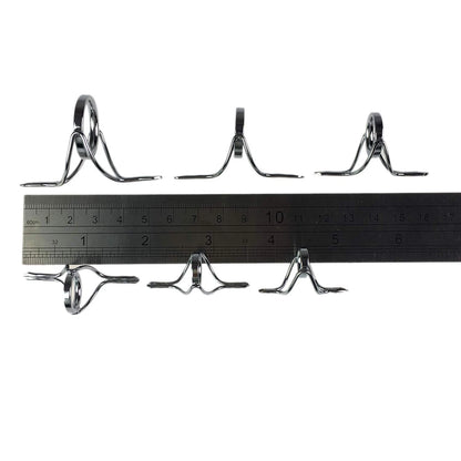 QualyQualy 6pcs Spinning Fishing Rod Guides Repair 2.2", D -