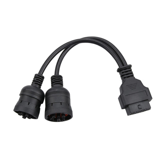 6+9 Pin Y cable-I Truck Heavy Duty Diagnostic Cable Adapter Scanner Connector