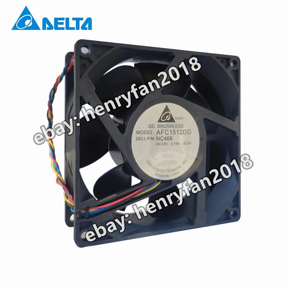DELTA AFC1512DG Axial Fan DC 12V 2.16A 150*150*50MM 4-Pin Server Cooling Fan