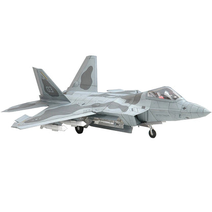 1/33 F22 Fighter Plane Paper Model Military Puzzle Paper Aircraft Unassembled
