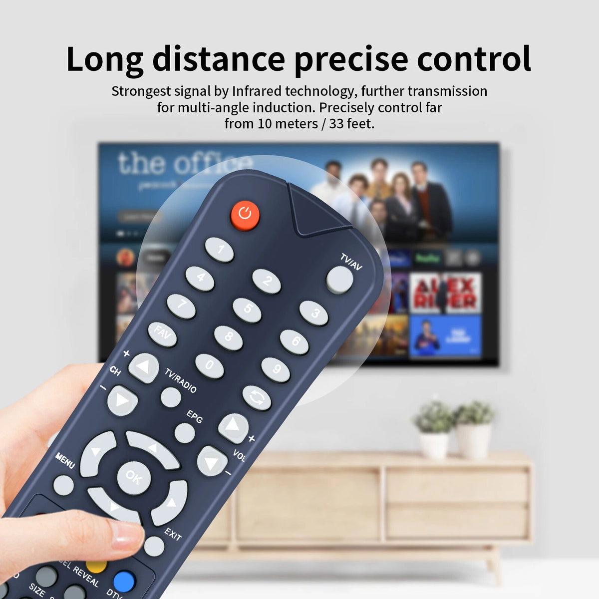 NC384 Replacement Remote Control For RANK ARENA TL3291 TL2531BTP TV
