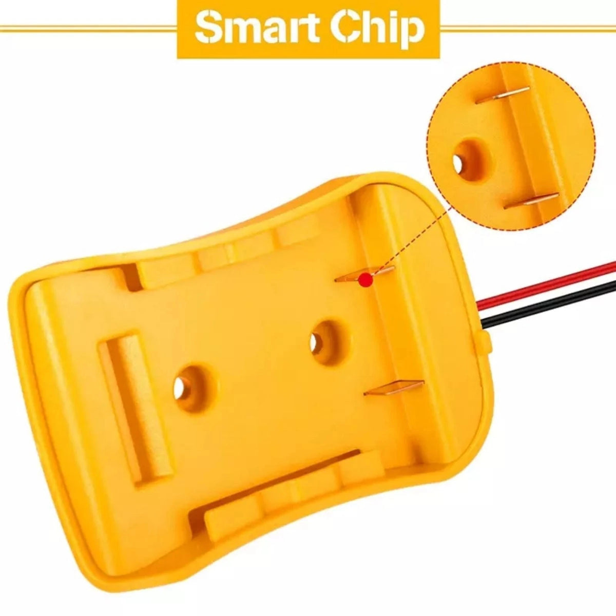 Power Connector Battery Adapter For DeWalt DCB205, DCB200 18V/20V Max Battery