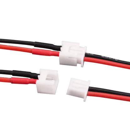 OliYin 10pairs JST-XH 2.54mm 1S 2 Pin Balance Plug Lead Socket Multicolor
