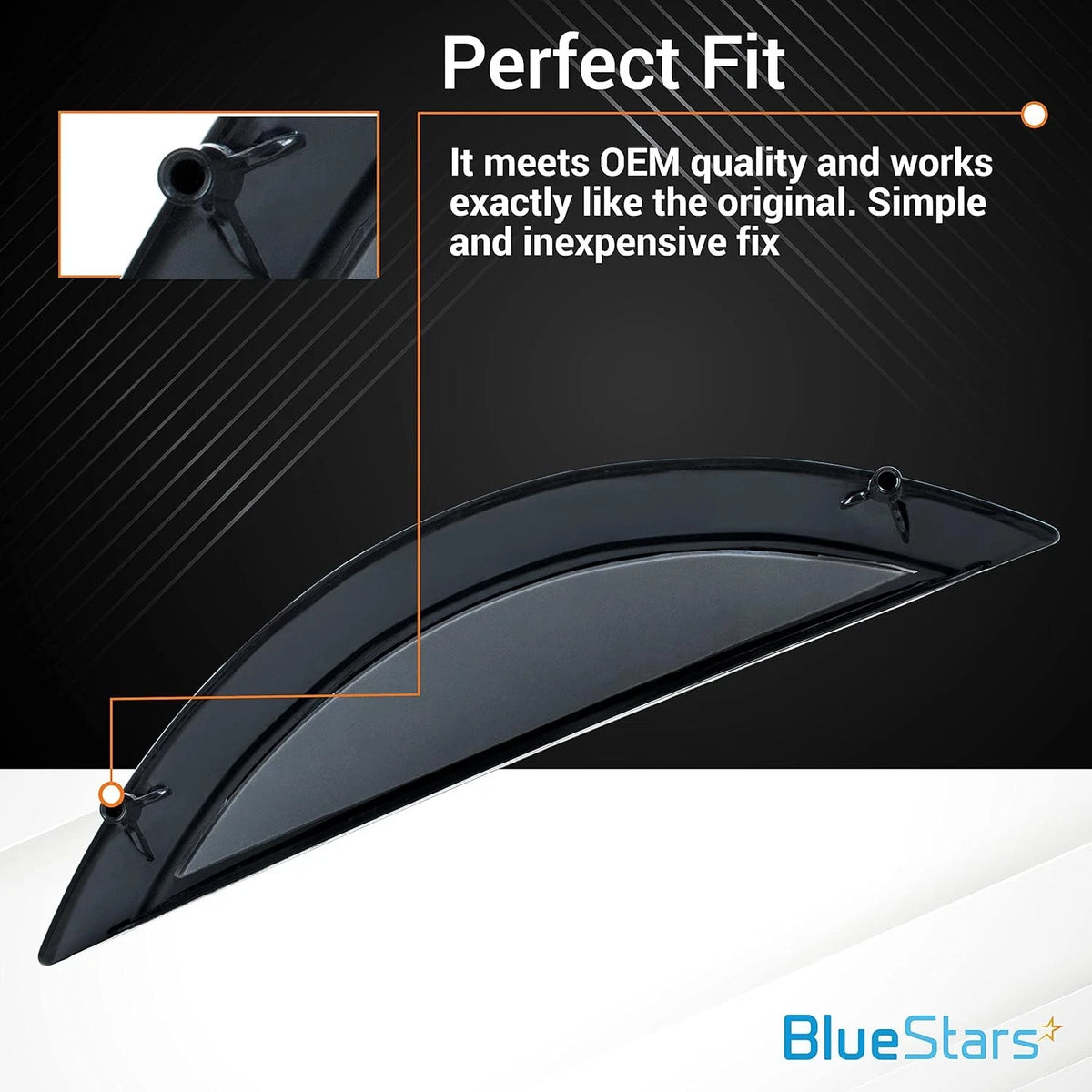 BlueStars Ultra Durable 134412860 Washer Door Handle - One Size, Black