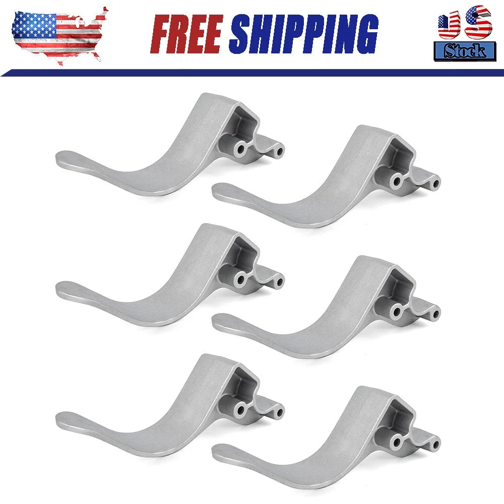 1705454 Easy-Off Cast Aluminum 6″ Offset Tarp Stop Upright Kit - 6 Tarp Stops
