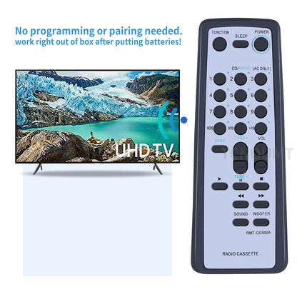 RMT-CG500A Remote Control For Sony Radio Cassette Recorder CFD-G500 CFD-G505