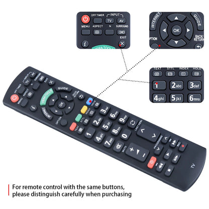 N2QAYB000753 Remote Control For Panasonic TV TX-L32D25BA TX-P42S30Y TX-L37V20BA
