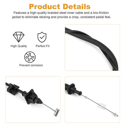 Throttle Cable 15251906 for GMC Sierra 1500 Classic 2007, 2000-2006 4.3L Engine
