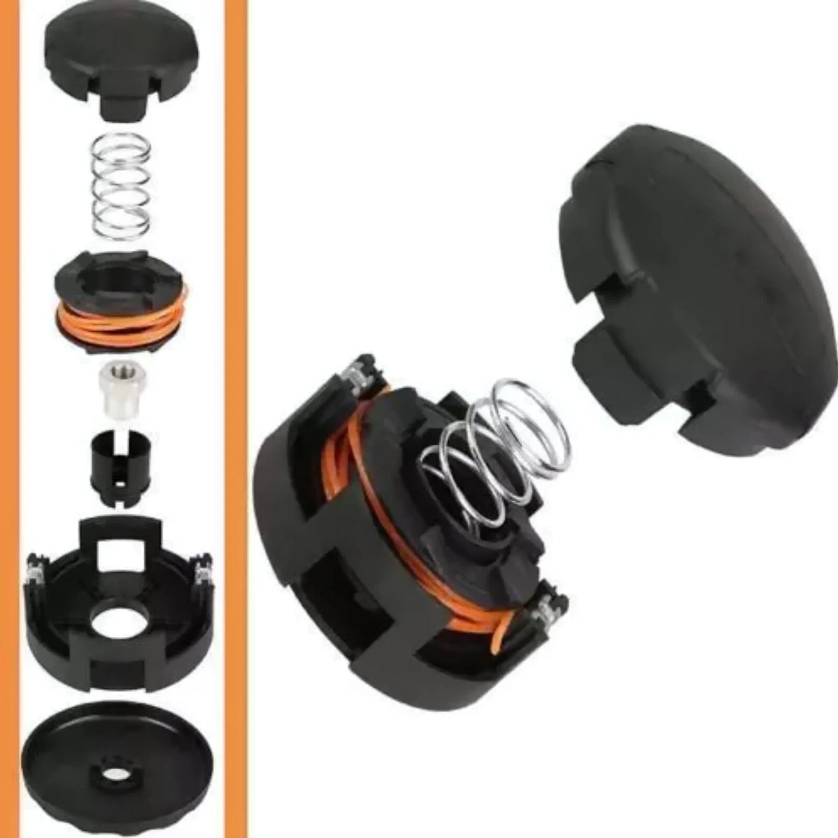 1PC Black Plastic Trimmer Head Replace For Echo SRM Straight Shaft Trimmers