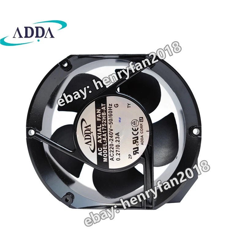 ADDA AA1752HB-AT Axial Fan AC 220/240V 0.27/0.23A 172*150*51mm 2-Pin Cooling Fan
