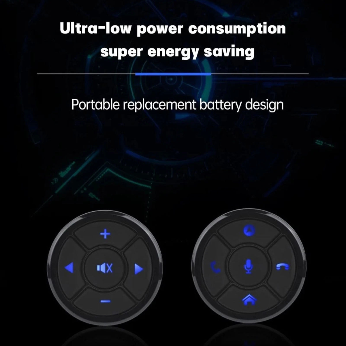 Universal Wireless Remote Control Button Car Steering Wheel Controller Part
