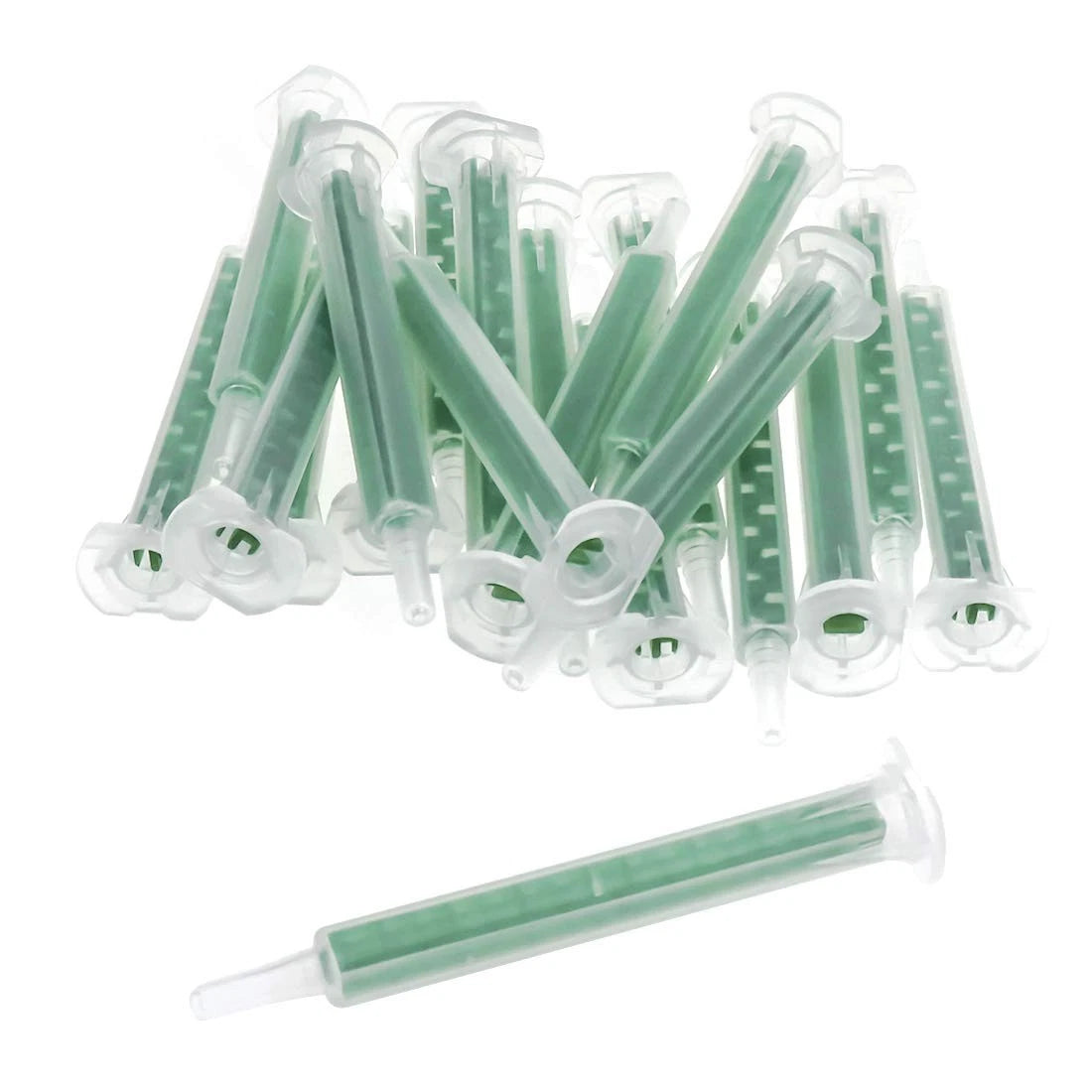 Xiaoyztan 20pcs 1:1 Epoxy Mixing Nozzle, Static Mixer Tip for AB Glue Clear
