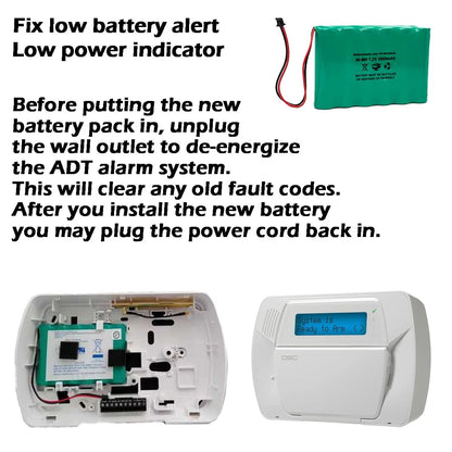 6PH-H-4/3A3600-S-D22 7.2v 3600mAh Ni-MH DSC IMPASSA 9057 Battery Wireless...