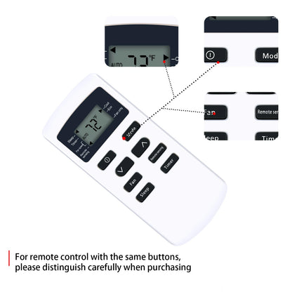 YX1F8F Remote Control For Frigidaire Air Conditioner 5304515943 FFRE0833U1