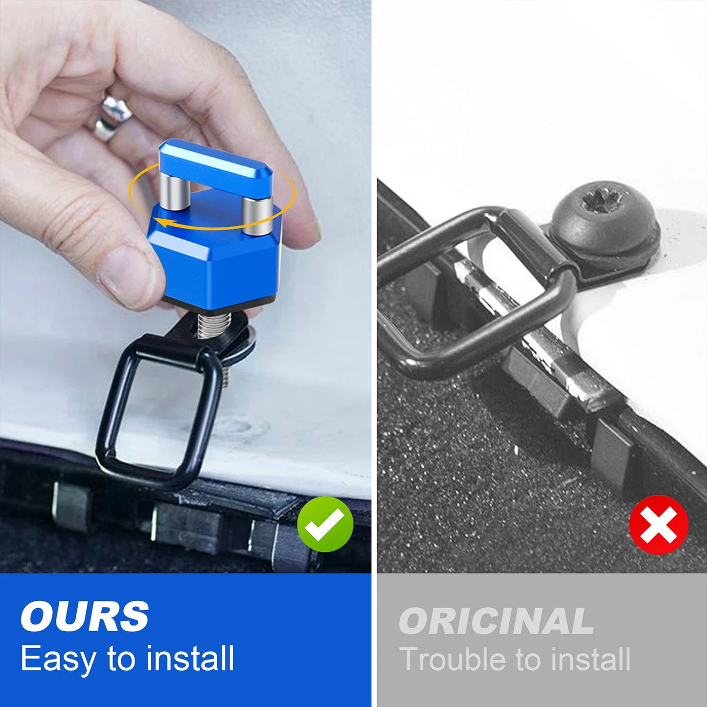 6X Aluminum Hard Top Quick Removal Fastener Thumb Screw for jeep Wrangler JK JL