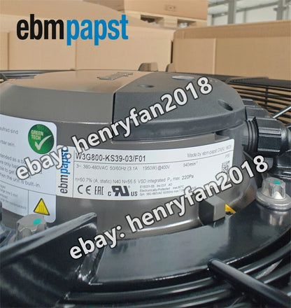 W3G800-KS39-03/F01 IP55 Axial Fan 400V 3.1A 1950W 940RPM Ebmpapst Dry Cooler