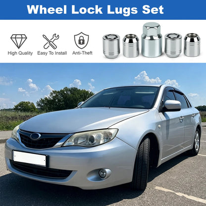Alloy Wheel Lock Lugs Kit For Subaru WRX STI Forester Legacy Outback B321SFL001