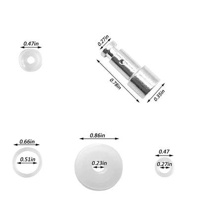 5 Pack Steam Valve Universal Replacement Floater + 5 Silicone Sealer...