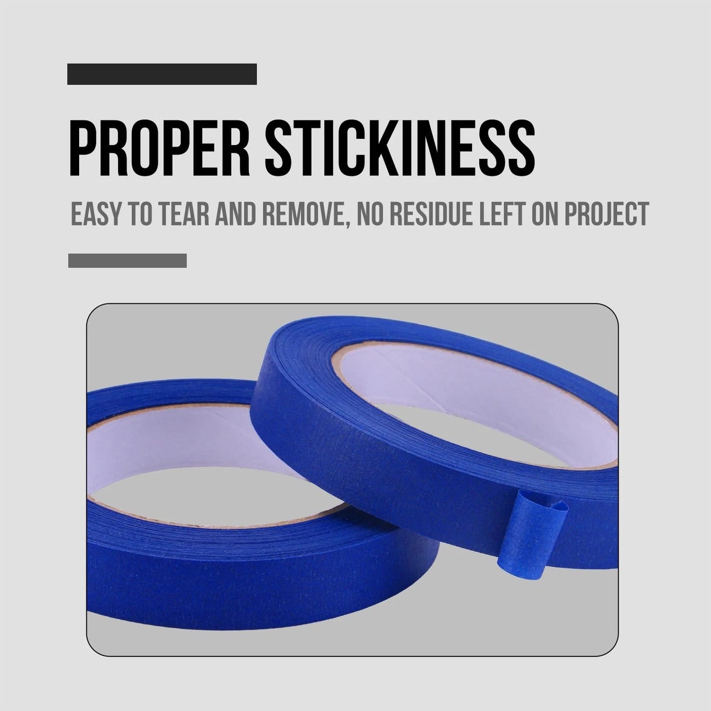 Lichamp Blue Painters Tape 3/4 inch, 4 Pack Masking