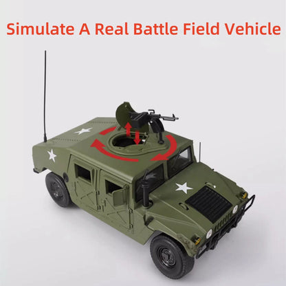 24cm Diecast Alloy 1/18 For Hummer Hmmwv Battlefield Vehicle Model Craft