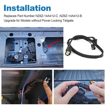 Tailgate Lock Wiring Harness Upgrade Fit 22–24 Ford Maverick