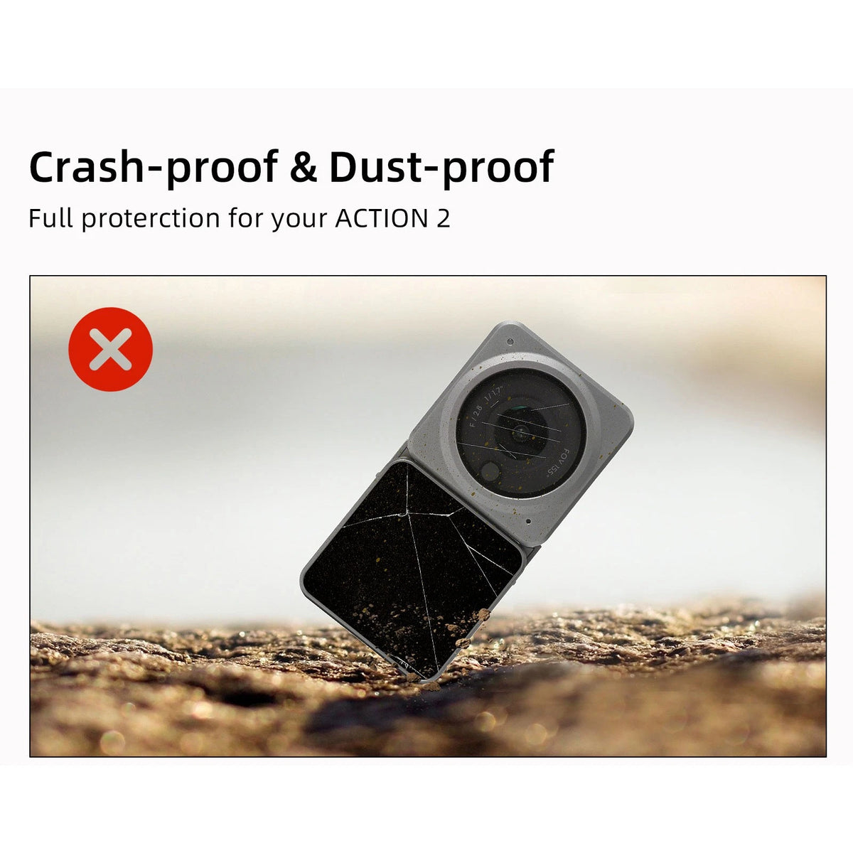Anti-Dust Plastic Camera Protection Storage Cover For DJI Action 2 Accessories