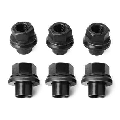 6 Pack 33mm M22x1.5 x 19mm Wheel Nuts Sleeve Nuts M22-1.5x19mm Skirt Flange