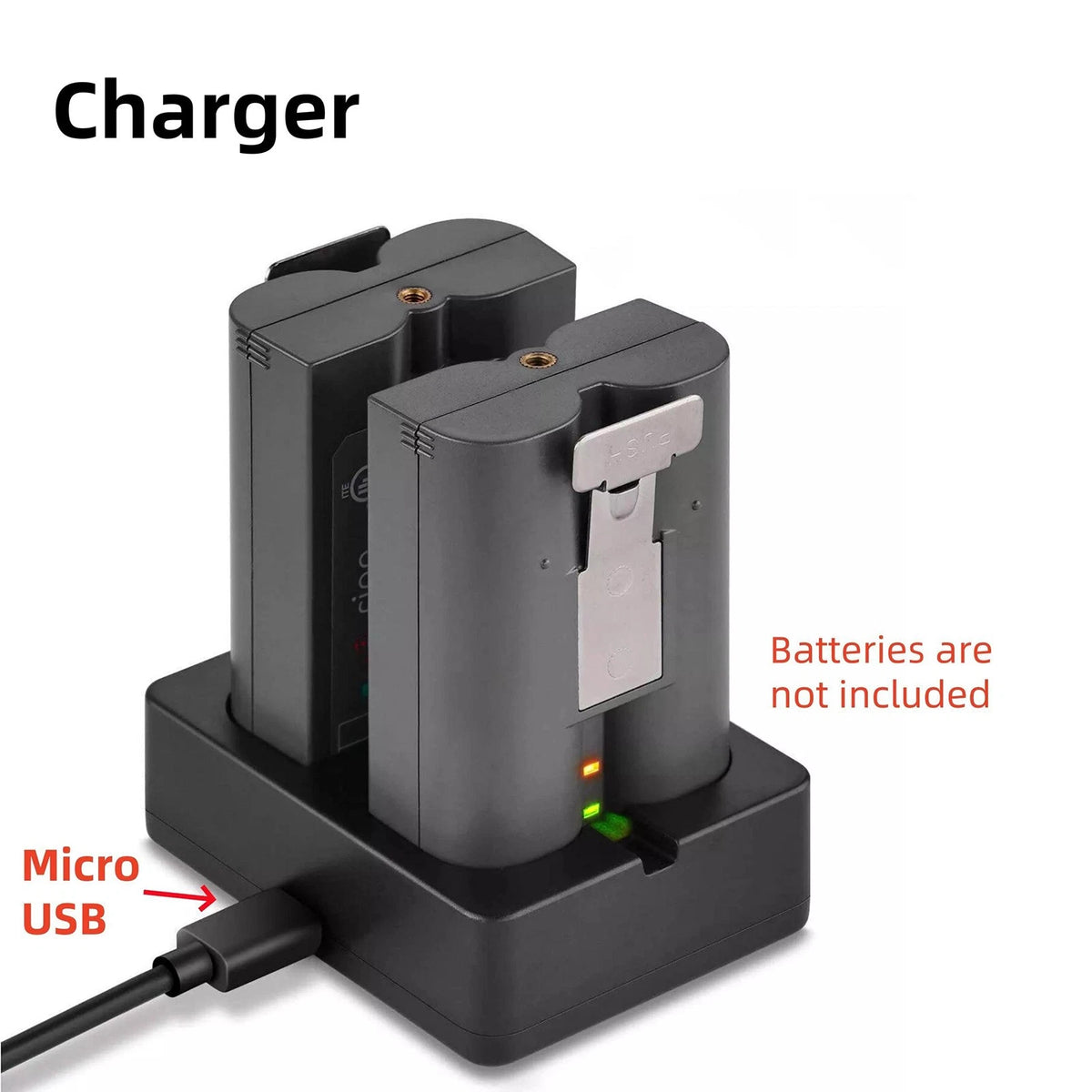 5V Dual-Port Battery Charger USB Charging Dock For Video Doorbell 2/3/3 Plus/4