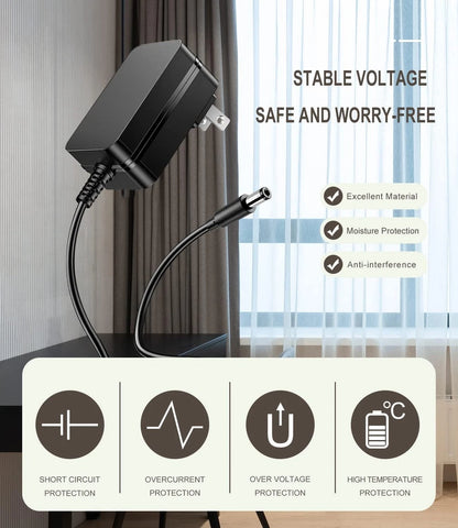Night Owl Security Camera Power Adapter 12V 2A Compatible with 12V...