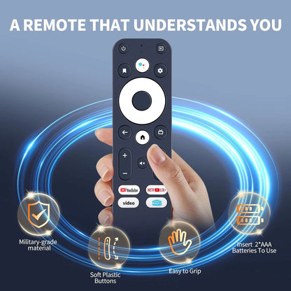 Remote Control For BOXY Android TV Box, Streaming Media Player 4K with Voice