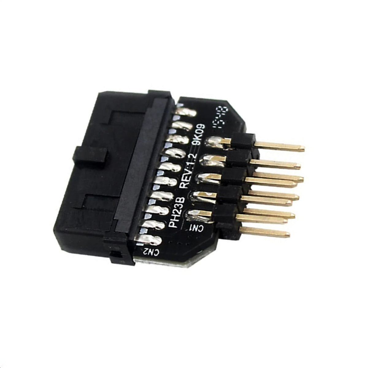 Black Panel Plug-in Adapter Computer Motherboard USB3.0 20pin To USB2.0 9pin,