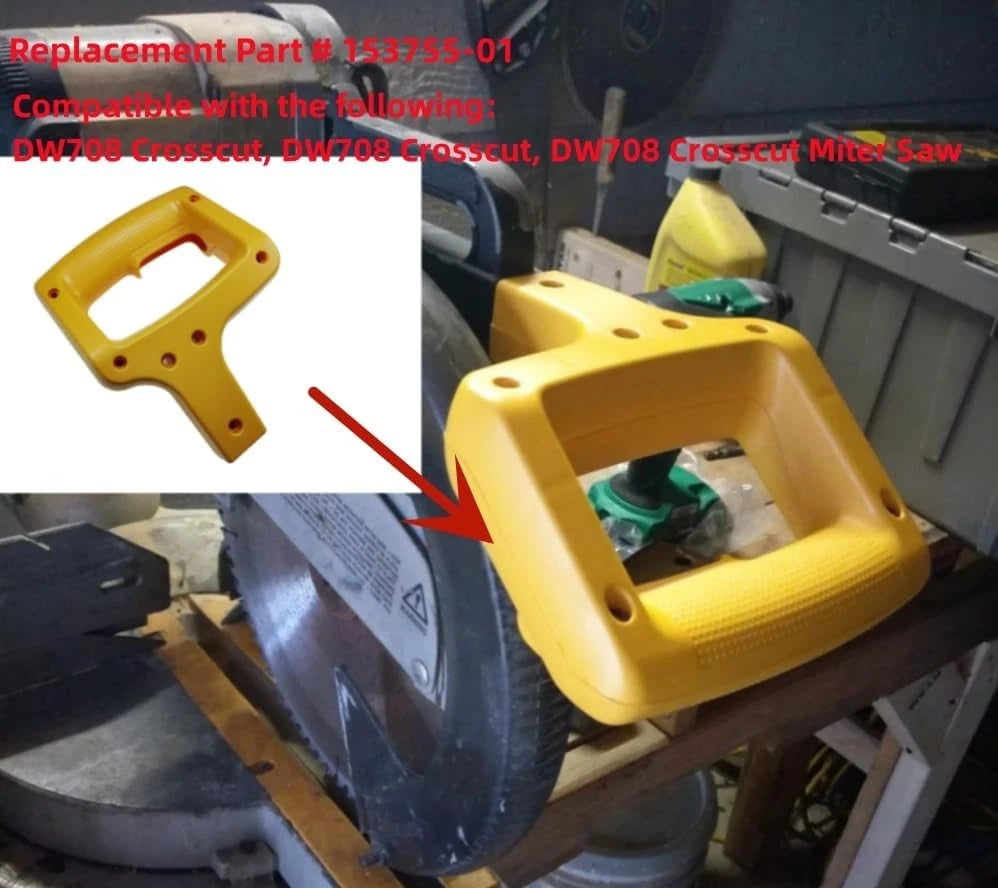Miter Saw Clamshell Handle 153755-01 compatible DW708 DW708-BR Yellow
