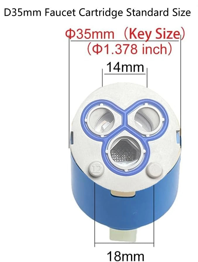 SEDAL Diameter 35mm Ceramic 35 millimeters, /1.38 IN Cartridge(Blue)