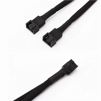 4Pin 1 To 2 Fan Extension Splitter Cable 4Pin 1 To 2 Fan Extension Cable F