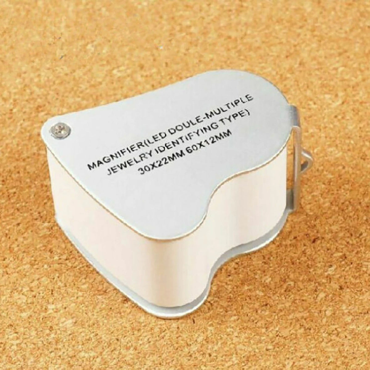 Protable 30x 60x Jeweler Loupe Dual lenses Band Light Antique geology Magnifier