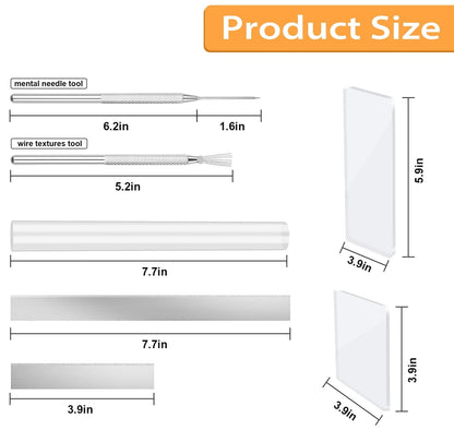 12 Pcs Polymer Clay Cutter Tools, Acrylic Roller for transparent