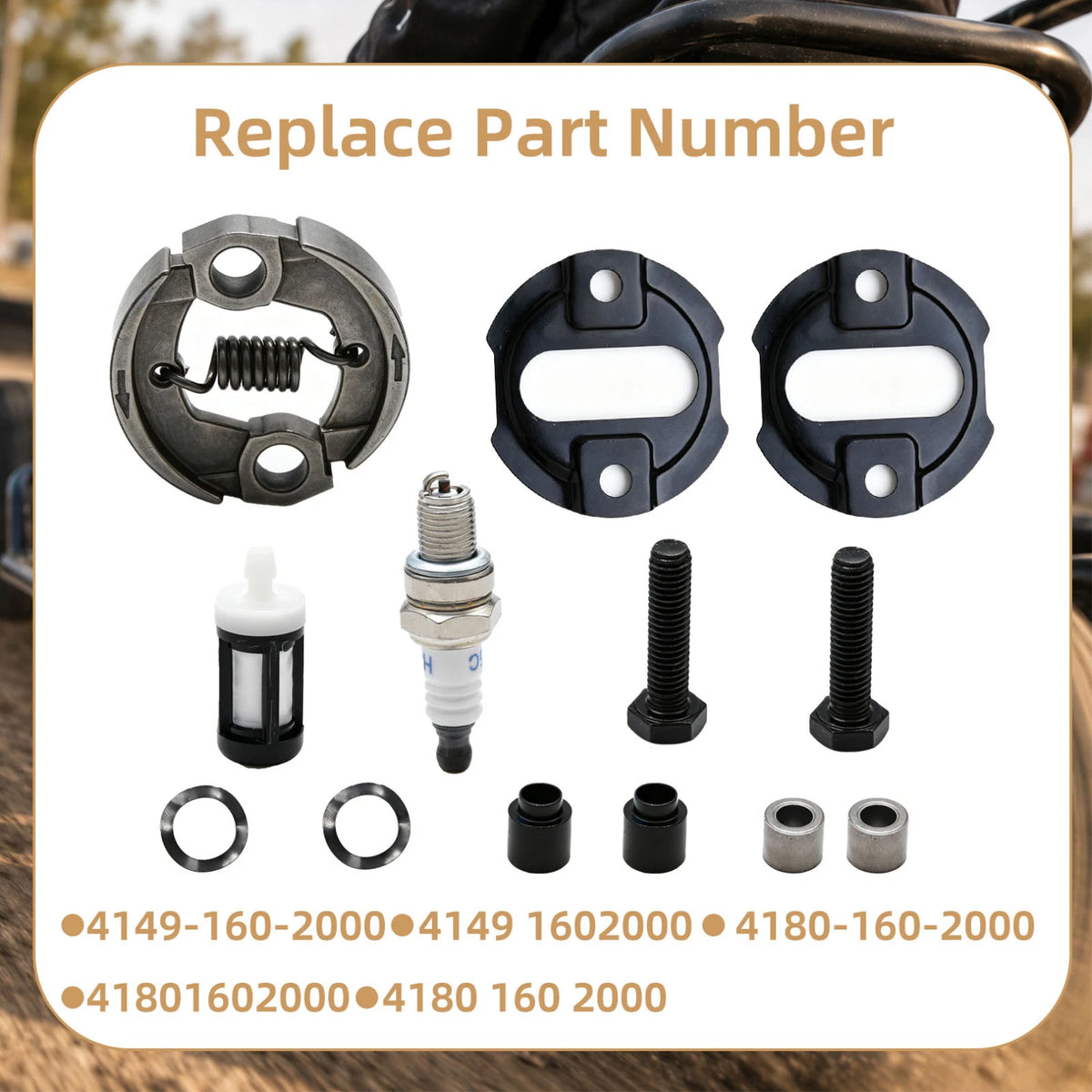 4149-160-2000 Clutch Repair Kit For Stihl FS89 FS94 HT133 FC111 Includes Parts