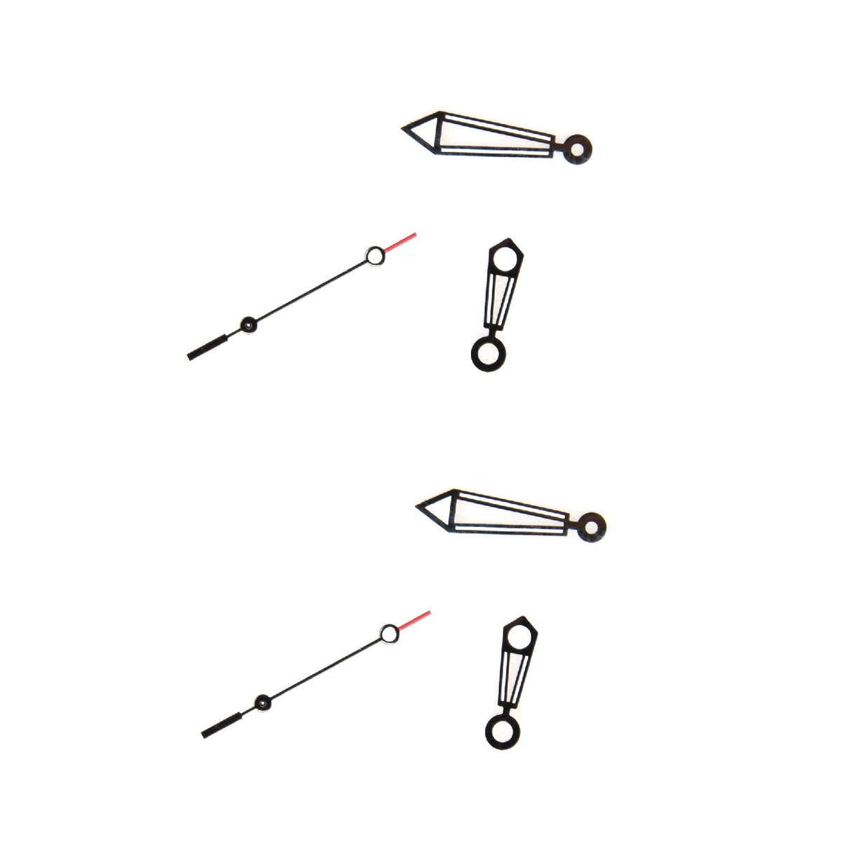 2 Set Watch Hands Hour Minute Second Needle Pins Kit For ETA 2824-2 Movement