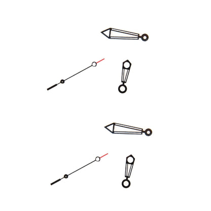 2 Set Watch Hands Hour Minute Second Needle Pins Kit For ETA 2824-2 Movement